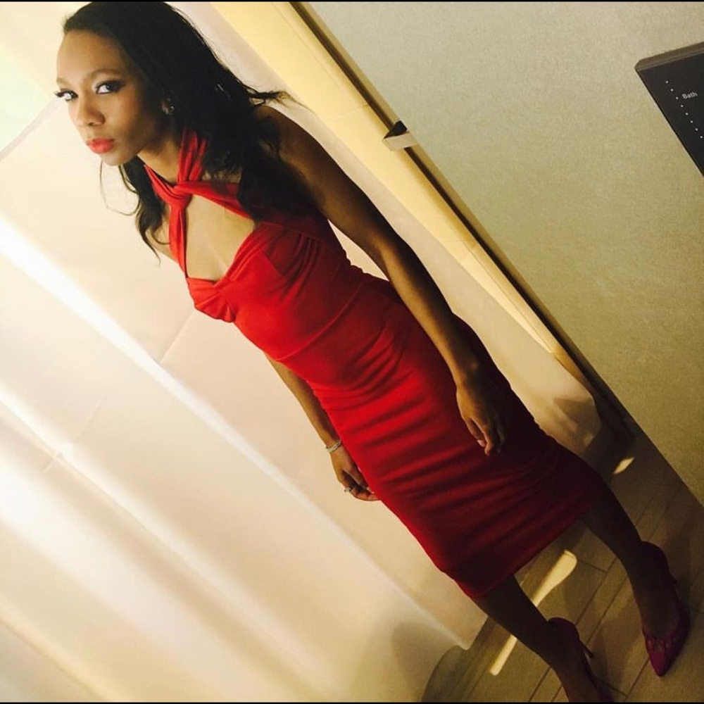 Red dress